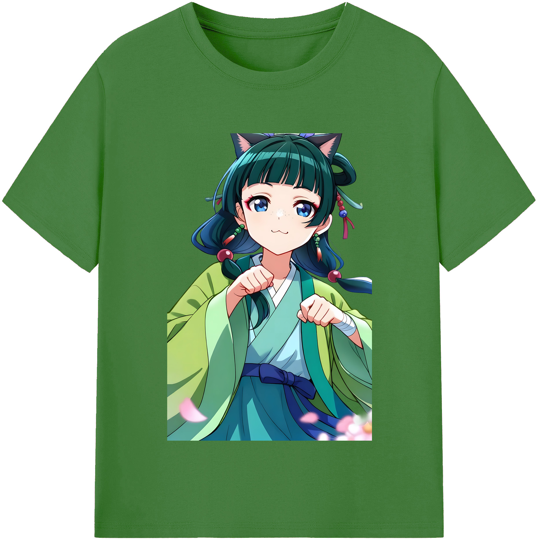 （画像用） 薬屋のひとりごと The Apothecary Diaries レディースカジュアルプリントTシャツ（綿100％）